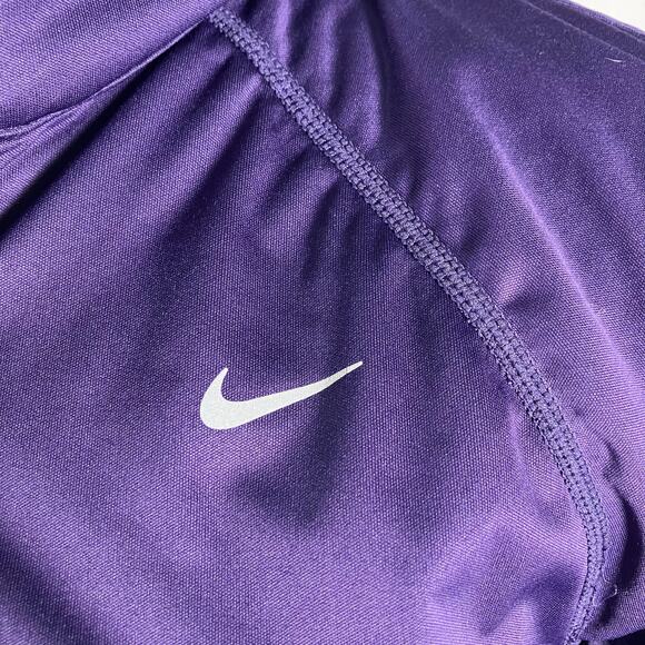 Nike Dri-Fit Full Zip Running Jacket Purple Lime M Reflective Pockets 384423-535 - Picture 5 of 16